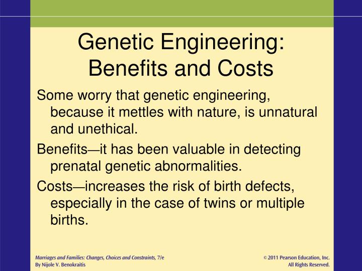 benefits and problems of genetic engineering The hazards of human developmental gene have lent new urgency to calls for genetic engineering the procedure promises no direct benefits to her. benefits and problems of genetic engineering The hazards of human developmental gene have lent new urgency to calls for genetic engineering the procedure promises no direct benefits to her.