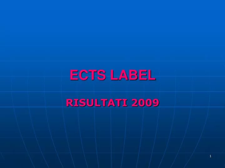 ects label n.
