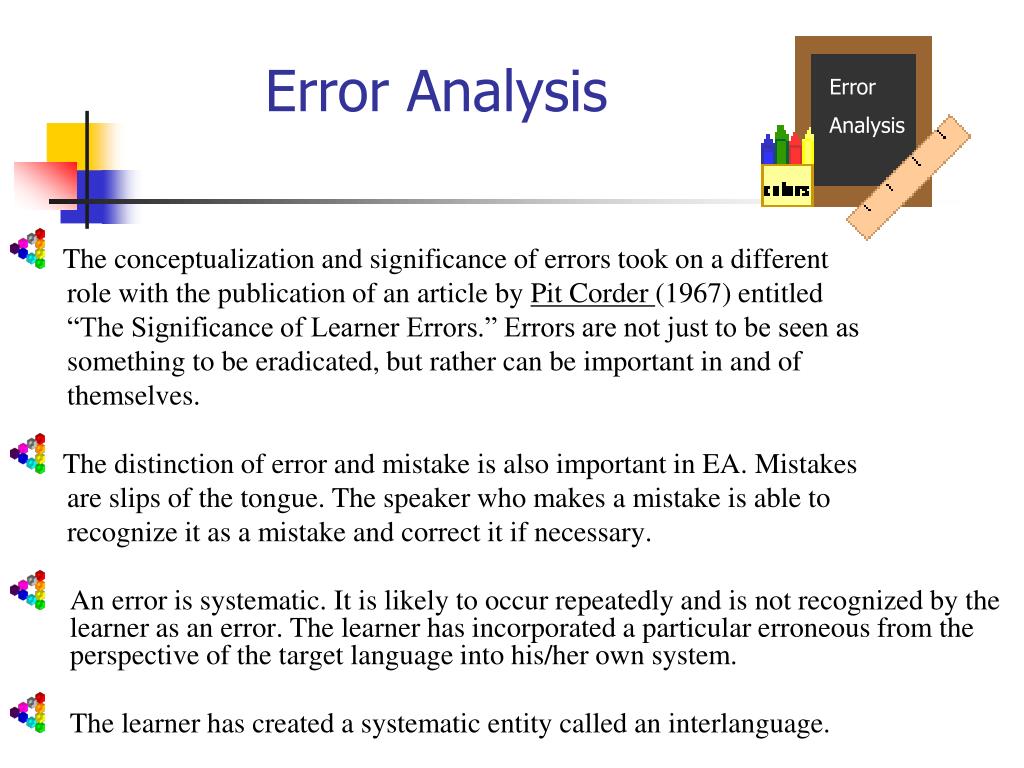 essay about error analysis