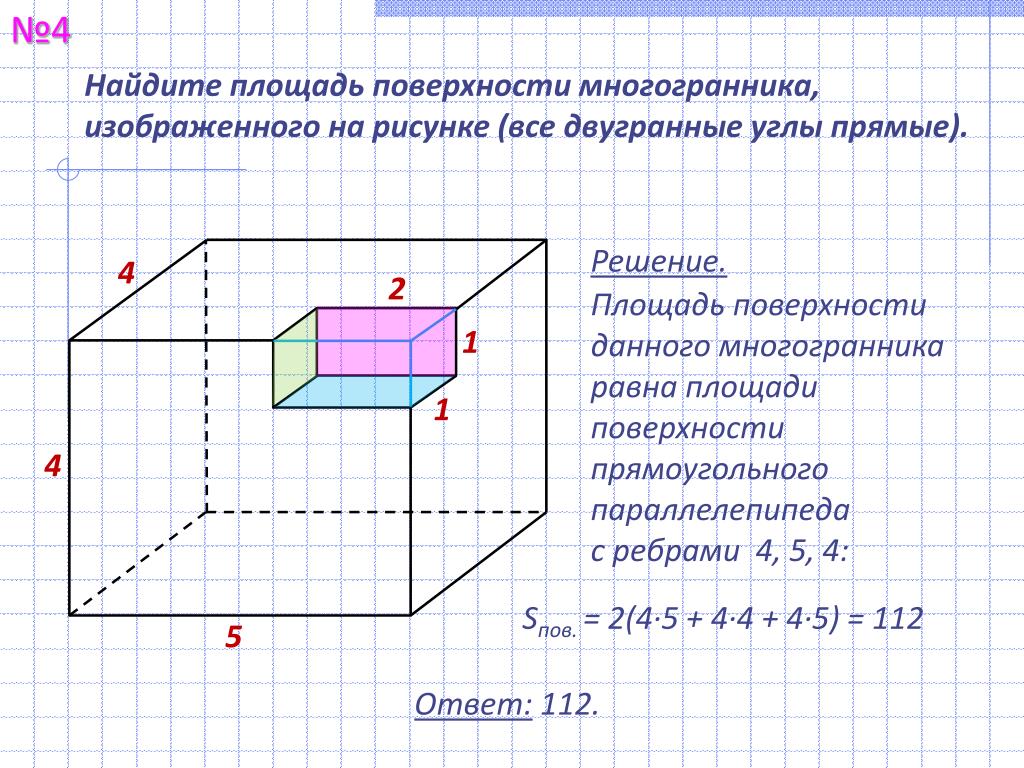 На рисунке изображены два прямоугольных параллелепипеда. Площадь поверхности многогранника изображенного. Площадь многогранника формула ЕГЭ. Площадь поверхности многогранника ЕГЭ. Площадь поверхности составного многогранника.