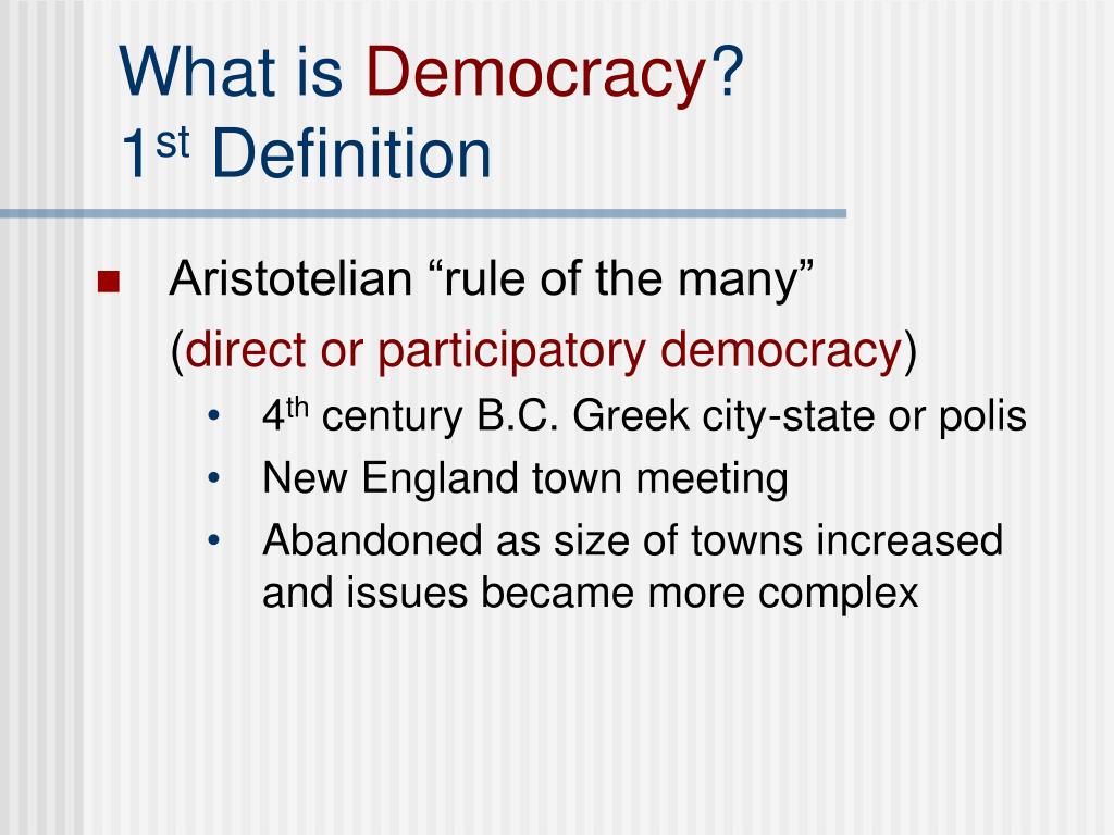 what is american democracy definition