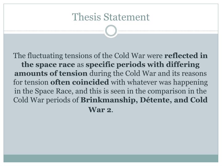 thesis statement for war