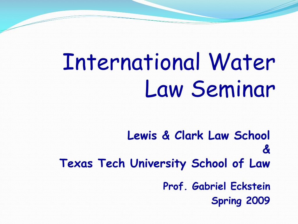 water law case study