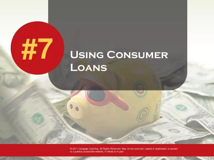 PPT Using Consumer Loans PowerPoint Presentation Free Download ID