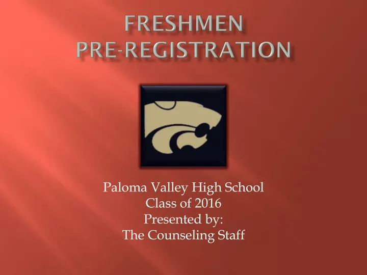 freshmen pre registration n.