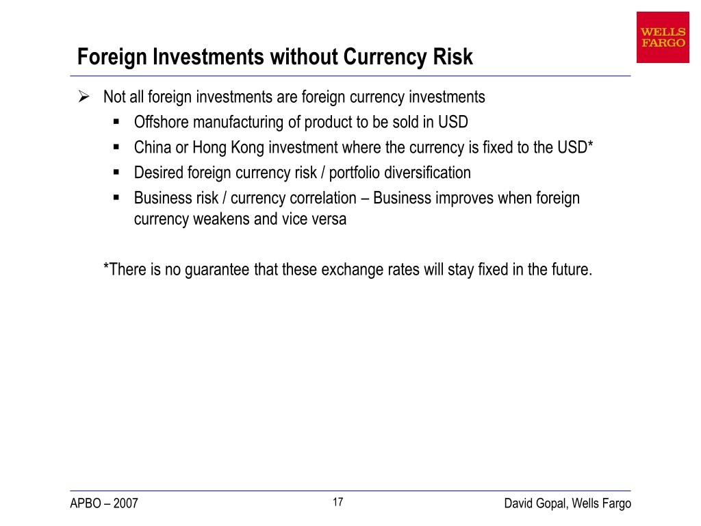 Ppt Taking The Foreign Currency Risk Out Of Investment Ppt Taking The Foreign Currency Risk