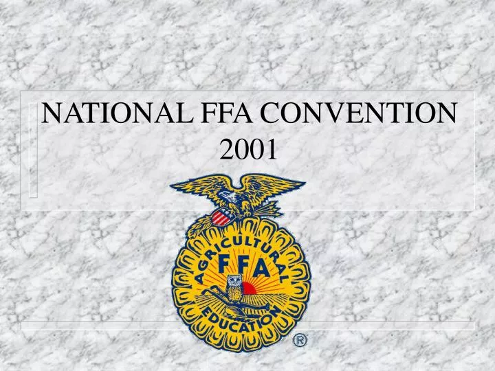 national ffa convention 2001 n.