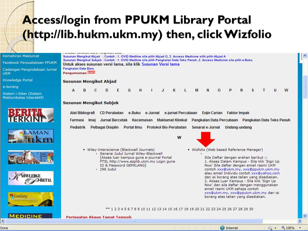 Ppt Introduction To Wizfolio Web Based Reference Management Software Powerpoint Presentation Id 5416267