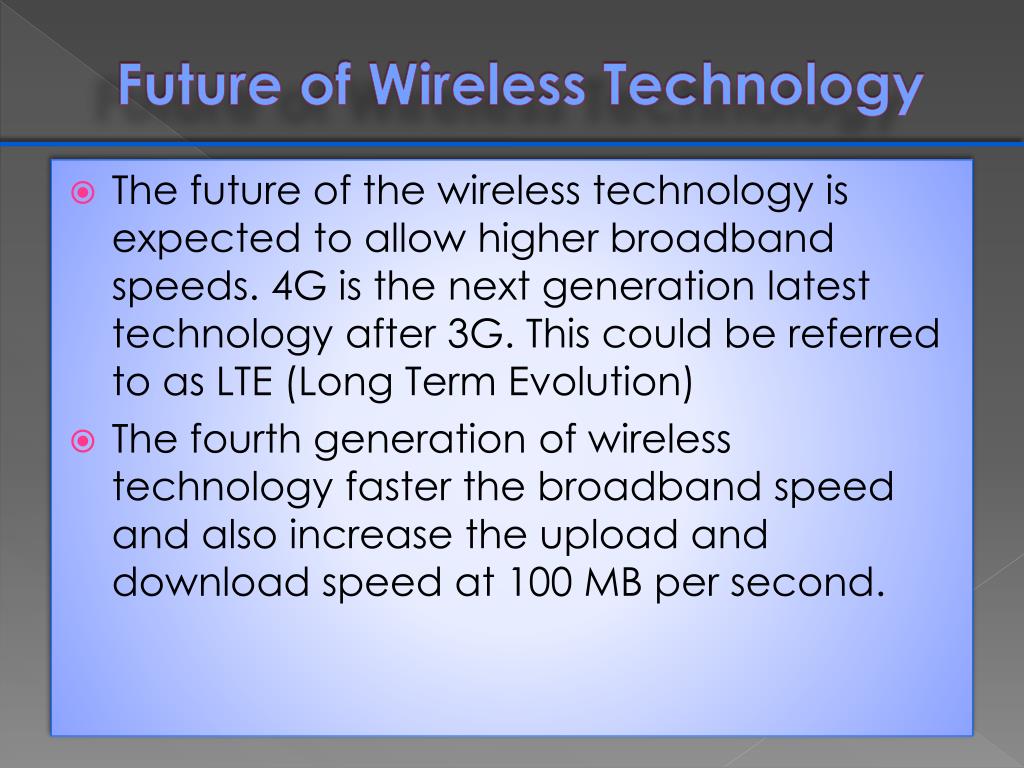 term paper on wireless technology