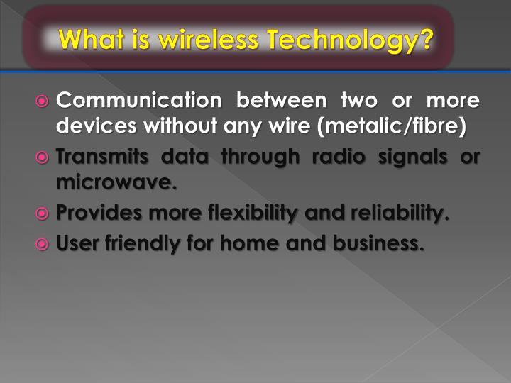 term paper on wireless technology