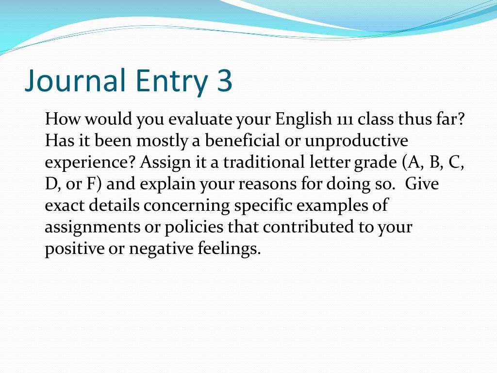 journal entries ppt presentation free download