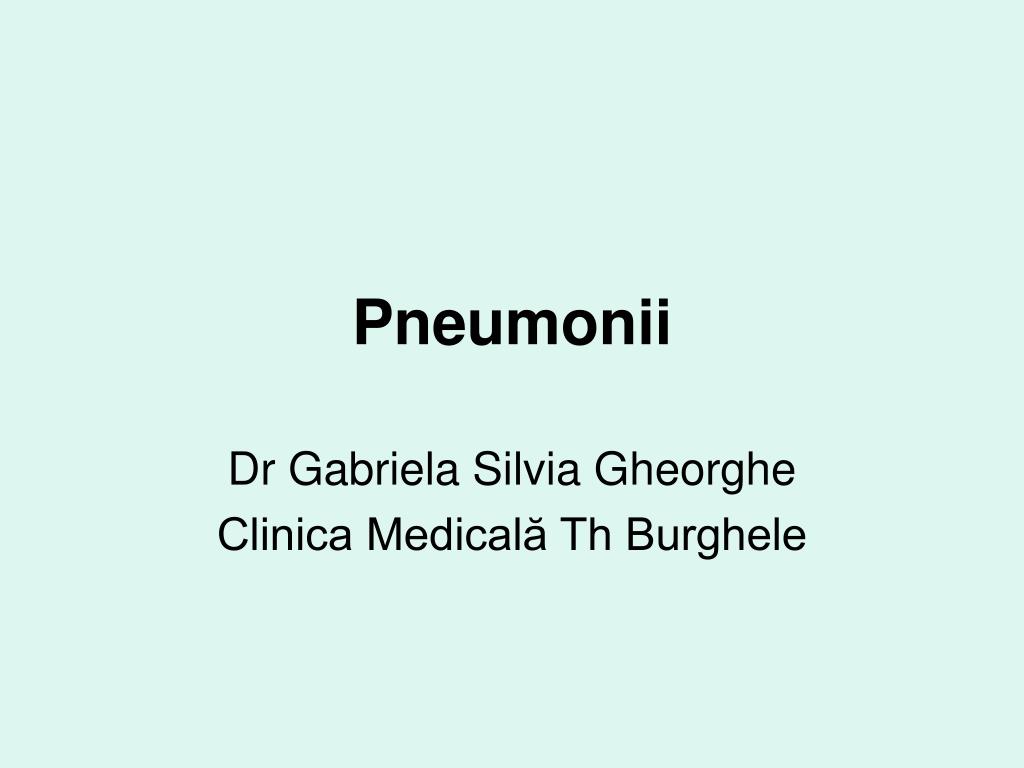 PPT - Pneumonii PowerPoint Presentation, free download - ID:5418050