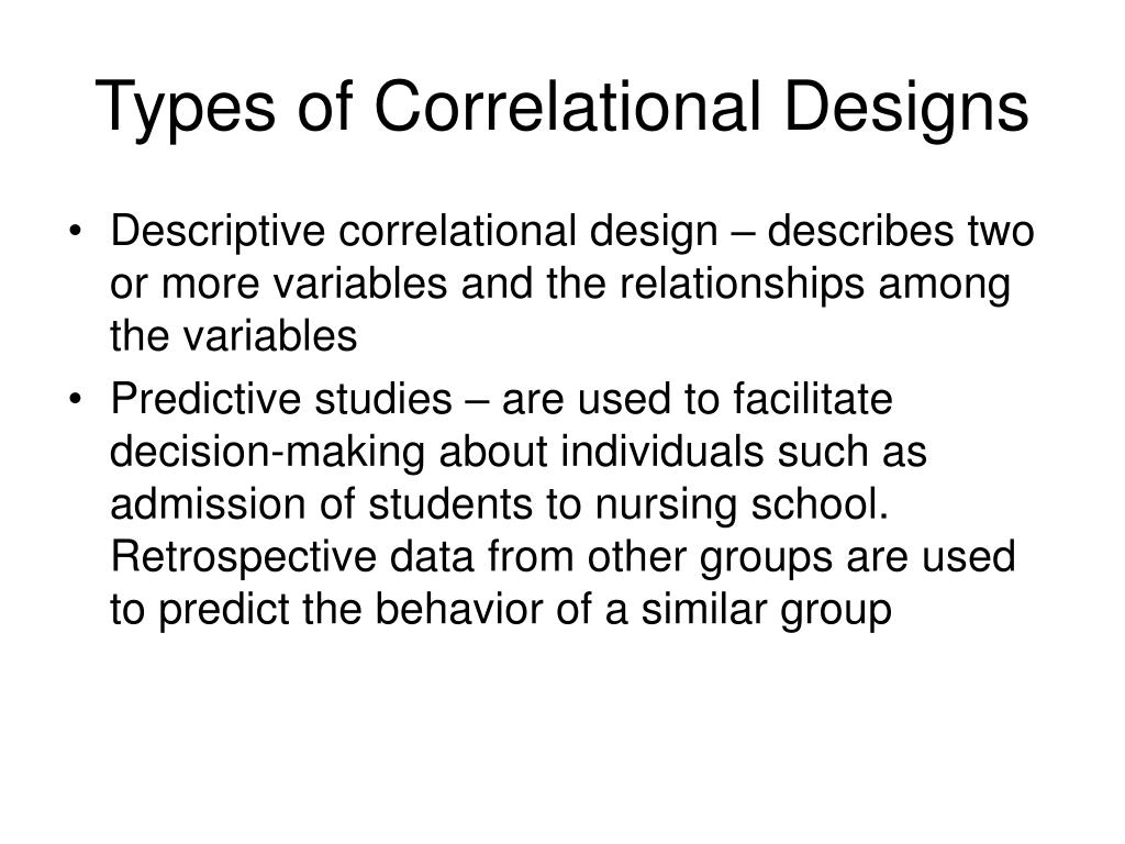 descriptive correlational research design 2017