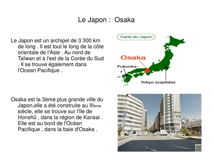PPT - Le Japon : Osaka PowerPoint Presentation, free download - ID:5420721