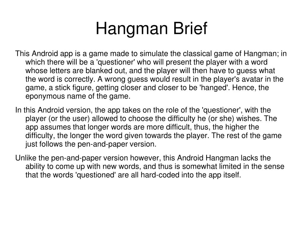 Hangman Word Game::Appstore for Android