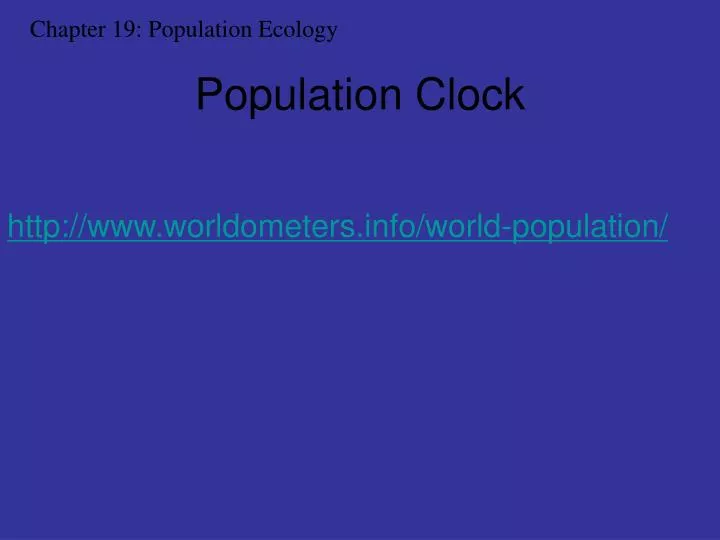 PPT Population Clock PowerPoint Presentation, free download ID5421118