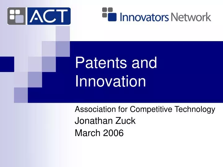 PPT - Patents And Innovation PowerPoint Presentation, Free Download ...