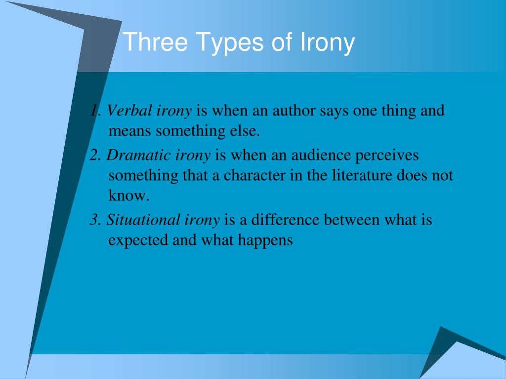 types of irony powerpoint presentation