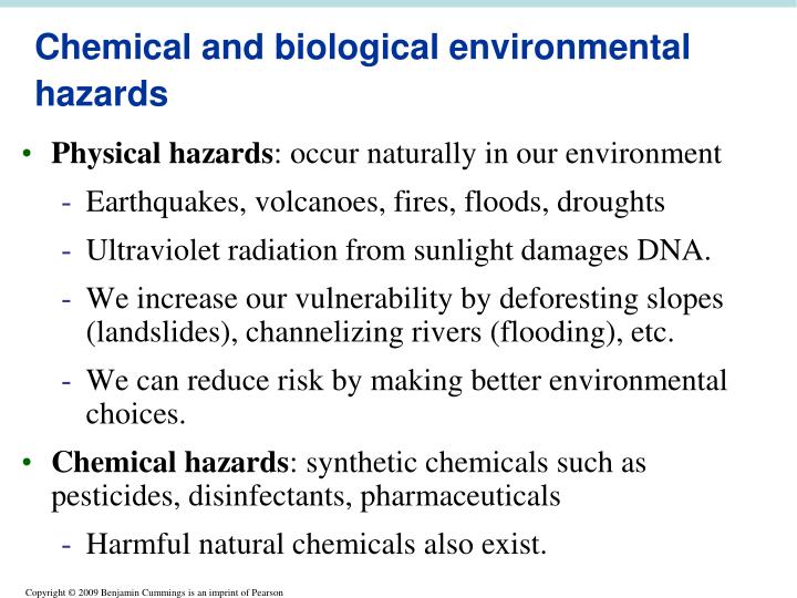 environmental hazards cultural biological physical and Human environmental hazards the environment is made up of human life or also known as the physical, chemical, biological, and the cultural of the human. environmental hazards cultural biological physical and Human environmental hazards the environment is made up of human life or also known as the physical, chemical, biological, and the cultural of the human.