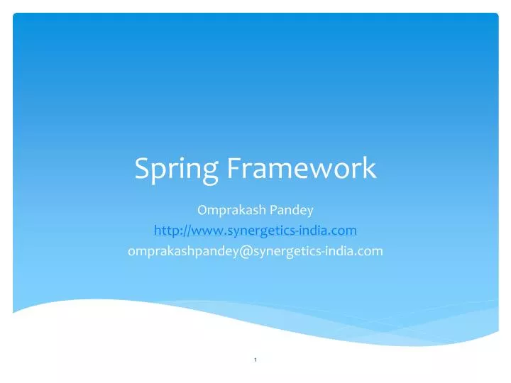 spring framework n.