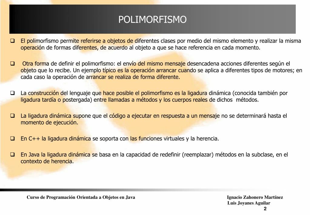 PPT CURSO Programación Orientada a Objetos Parte 3