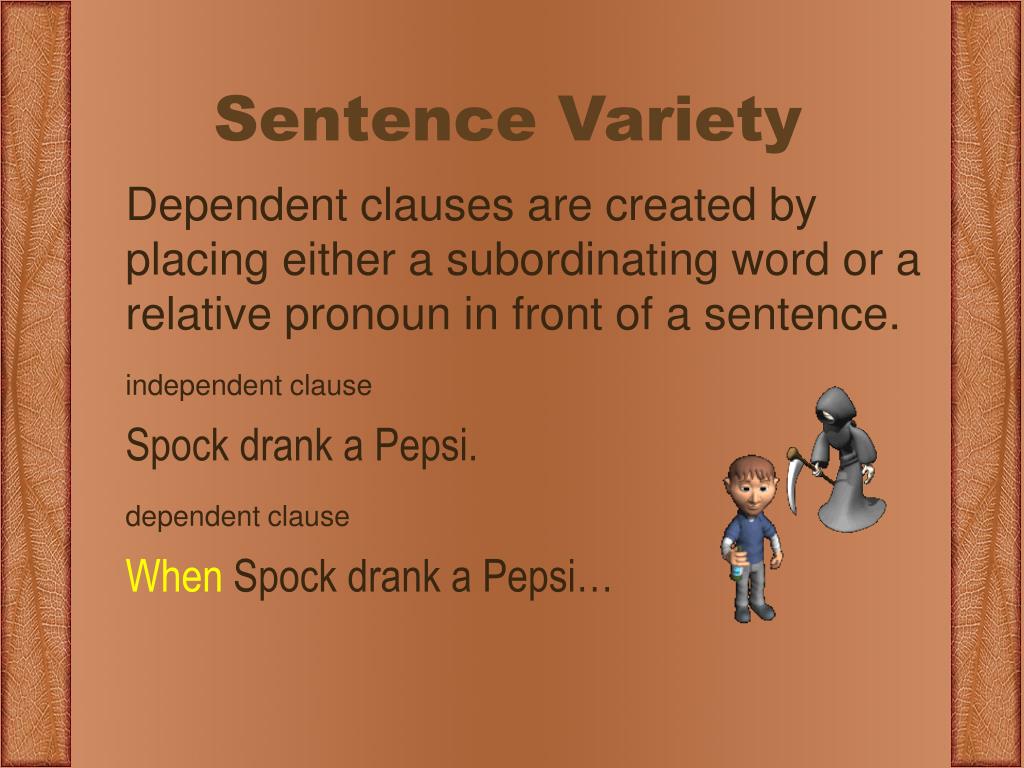 Worksheet Examples For Students For Sentence Variety