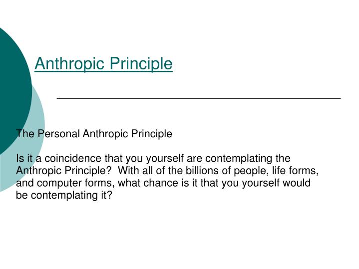 anthropic theory anthropic theory