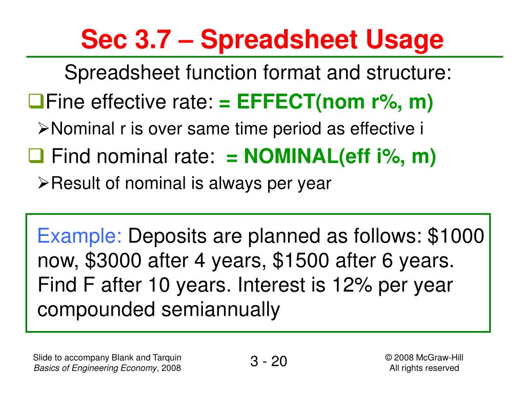 Compound spreadsheet