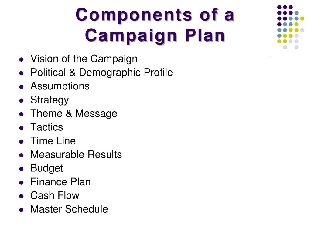 campaign plan presentation