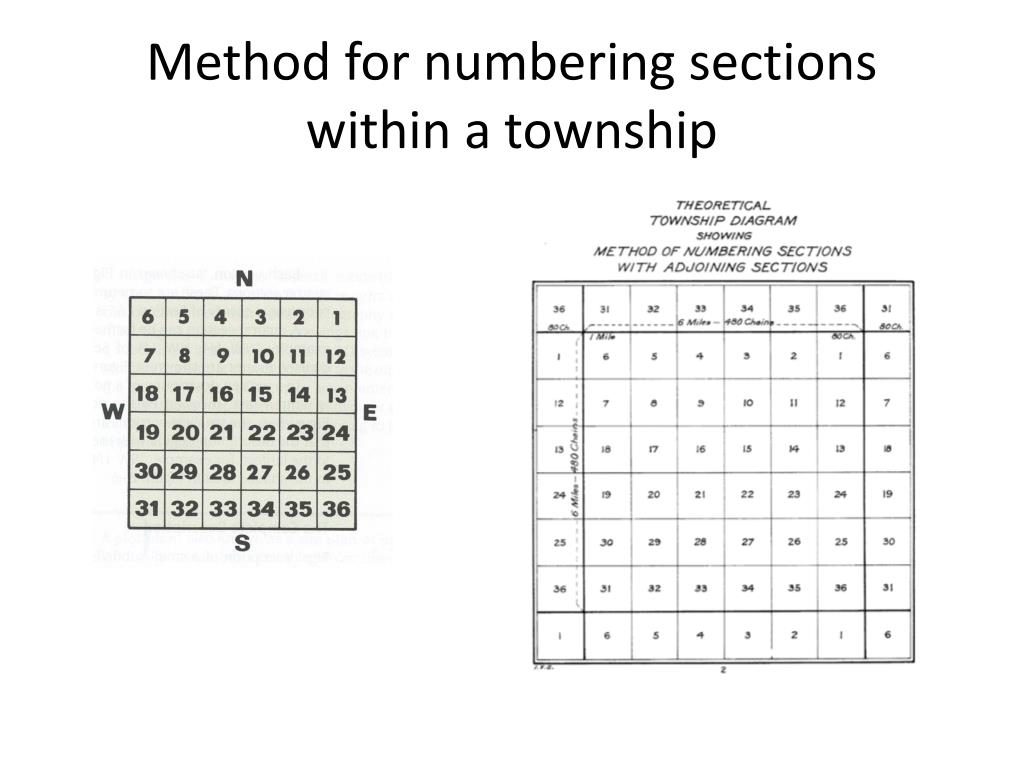 what section is directly below section 7 in a township? what section is directly below section 7 in a township?