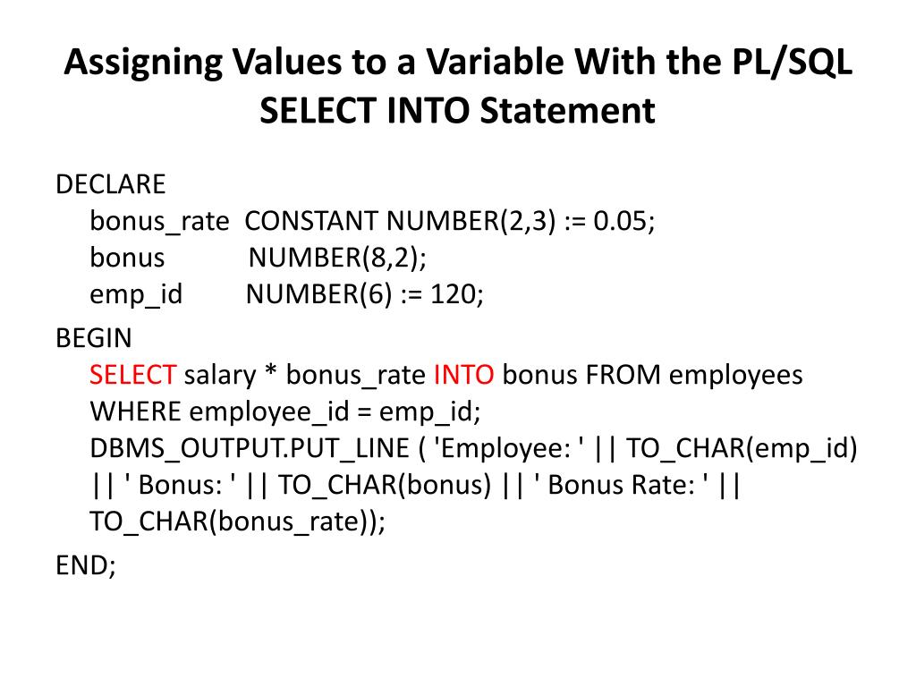 PPT - Procedural Language PL/SQL PowerPoint Presentation, free download ...