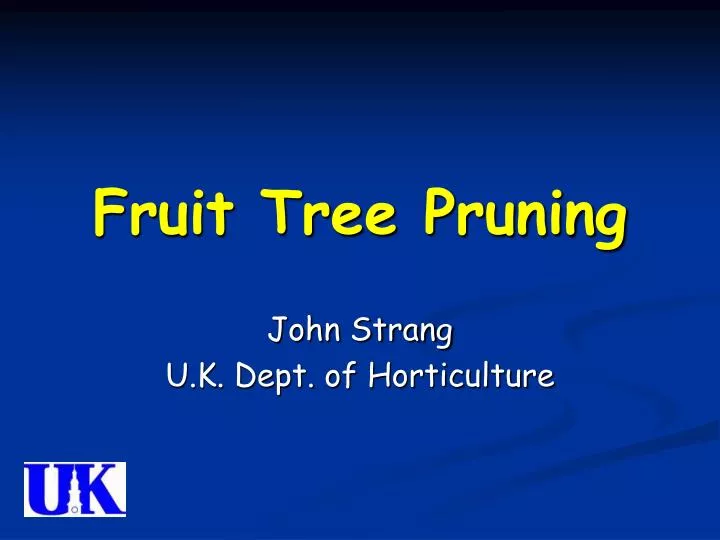 fruit tree pruning n.