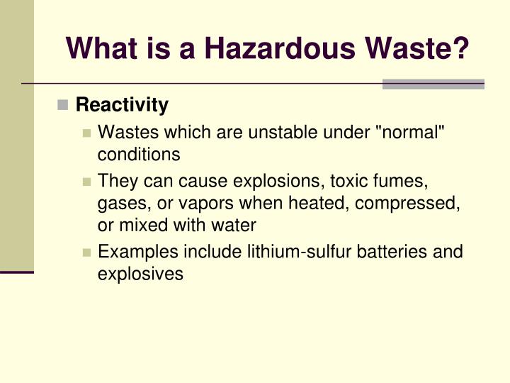 PPT - East Tennessee State University Hazardous Waste Management ...