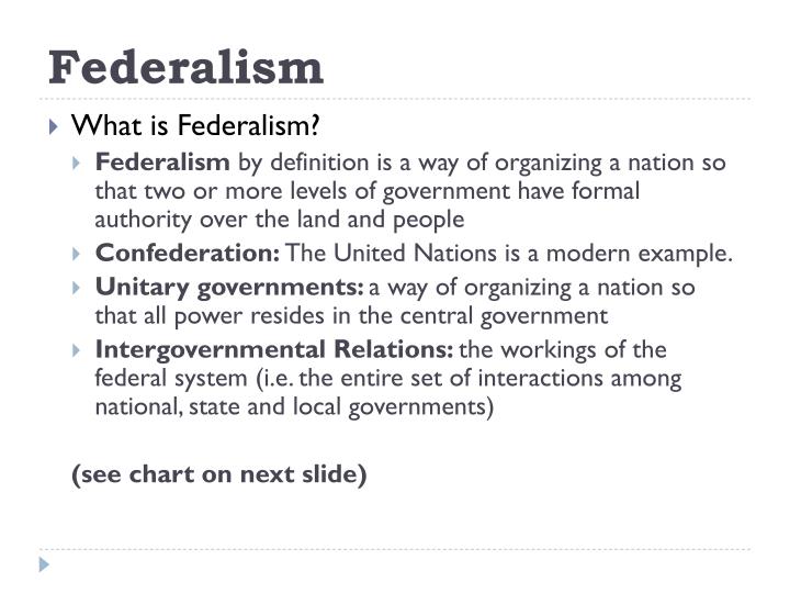 PPT Federalism PowerPoint Presentation ID5428821