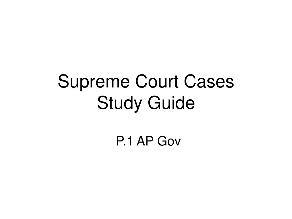 ap government court cases