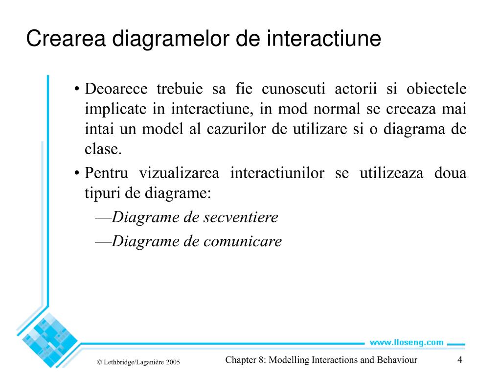 PPT - Modelare interactiuni si comportament Adapted after : Timothy  Lethbridge and Robert Laganiere, PowerPoint Presentation - ID:5429743