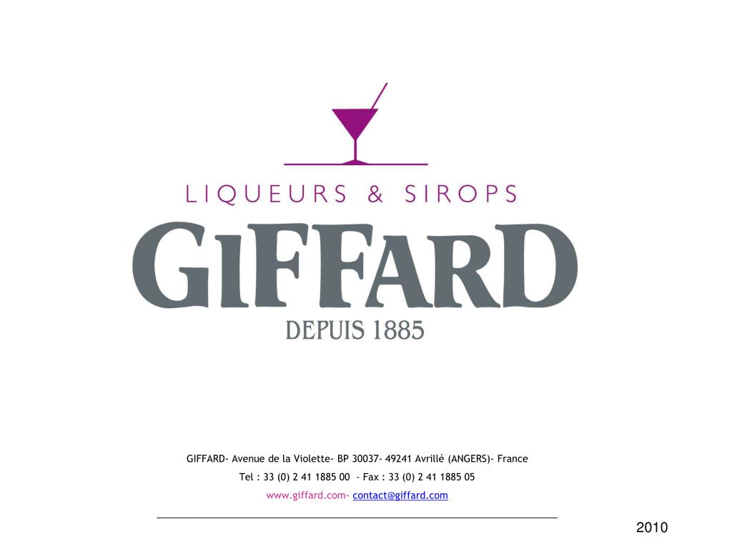 Giffard Syrup Peach – Destination Beverage