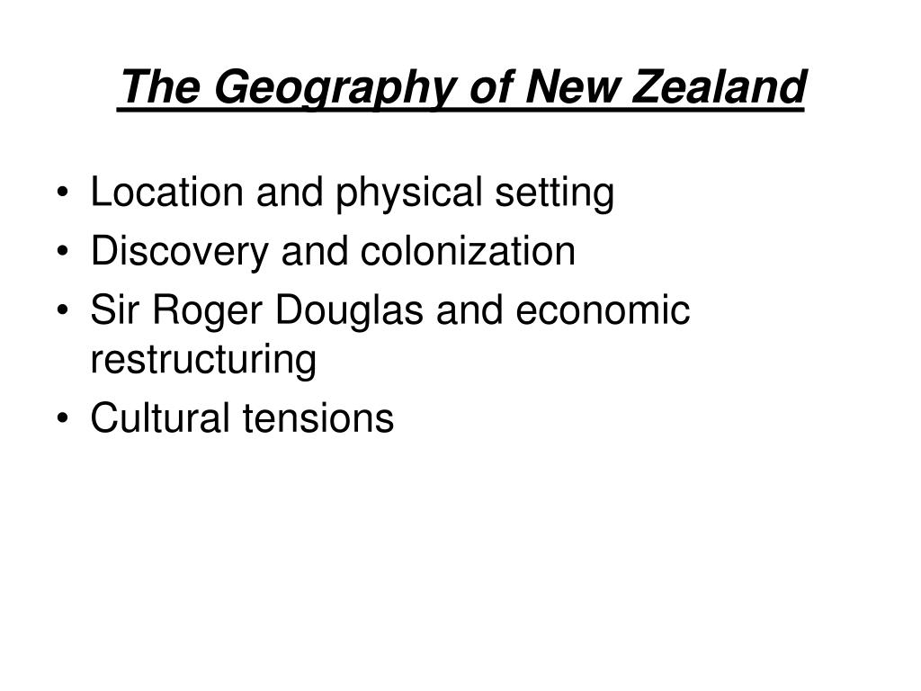 geography of new zealand presentation