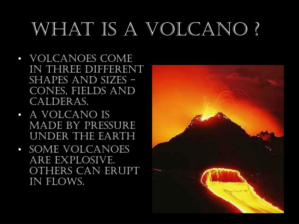 volcano eruption presentation