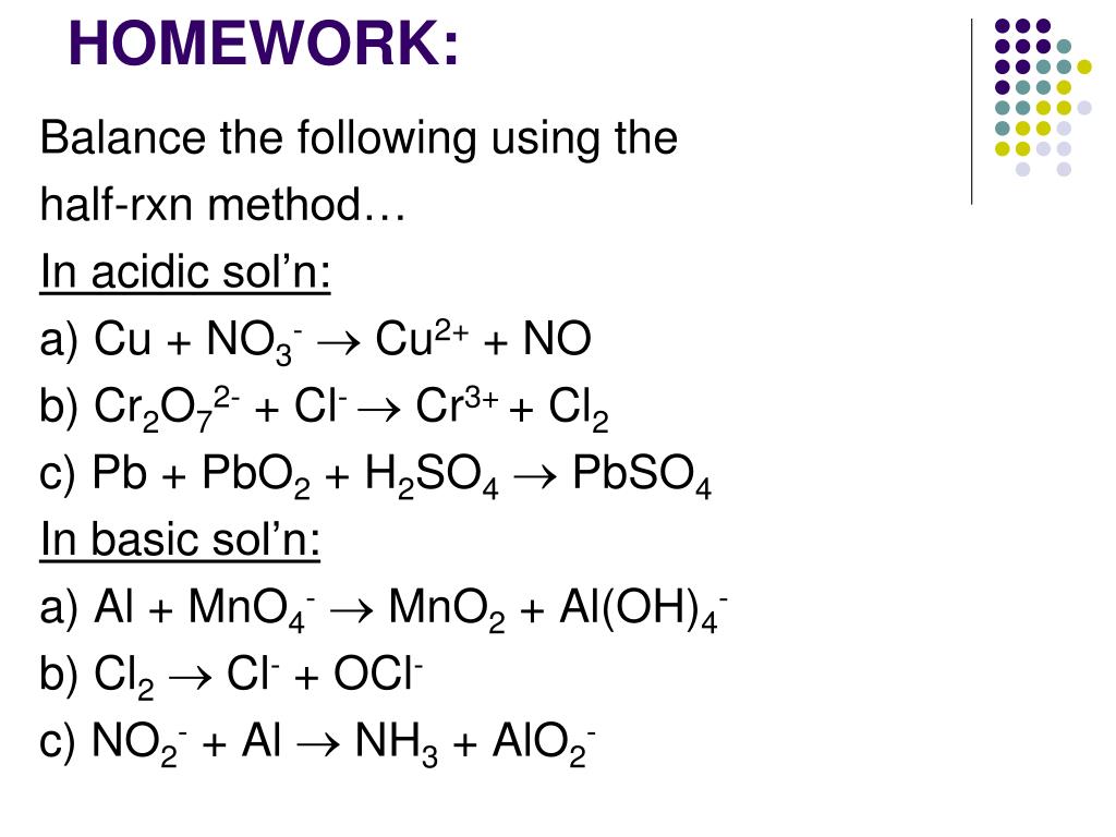 PPT Balancing Redox Equations PowerPoint Presentation Free Download 