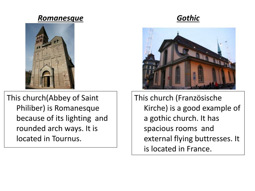 PPT Romanesque vs. Gothic Architecture PowerPoint Presentation, free