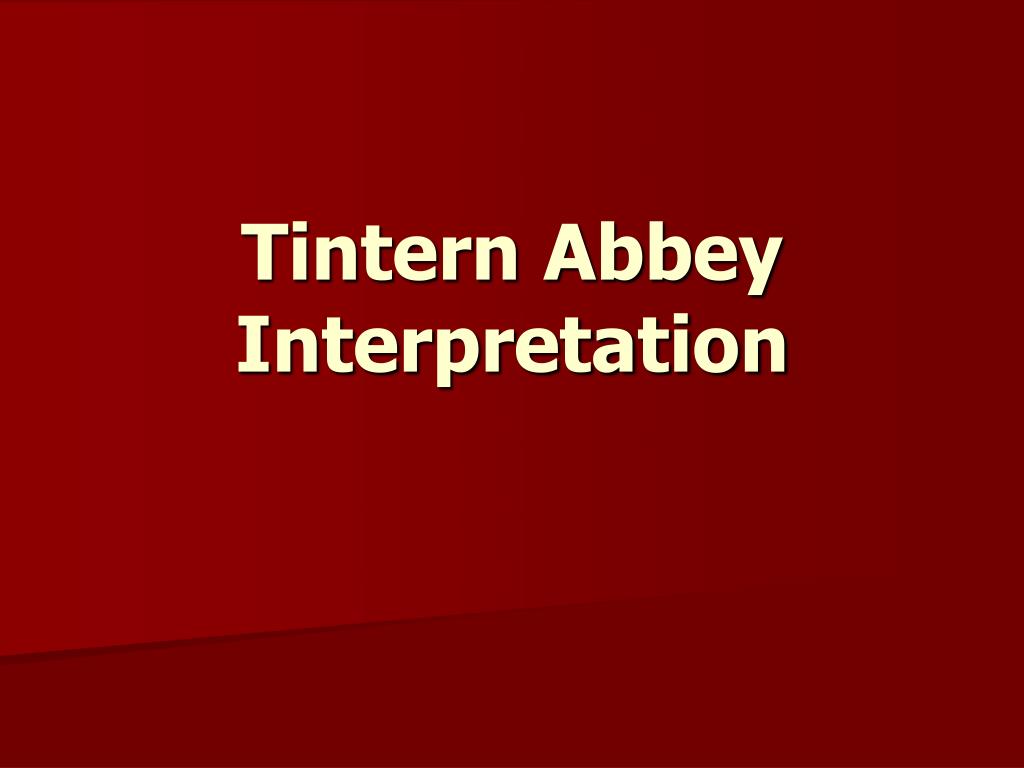 tintern abbey theme