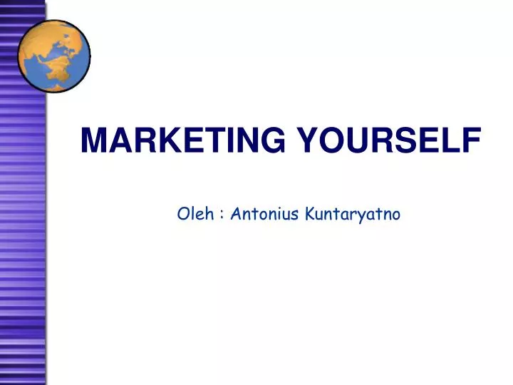 marketing yourself presentation
