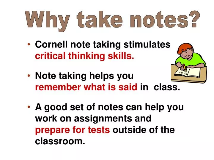 PPT - Why take notes? PowerPoint Presentation, free download - ID:5432032
