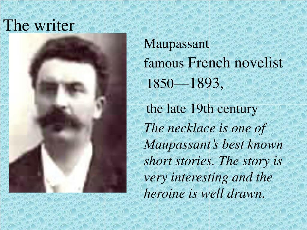 Essay on the necklace by guy de maupassant