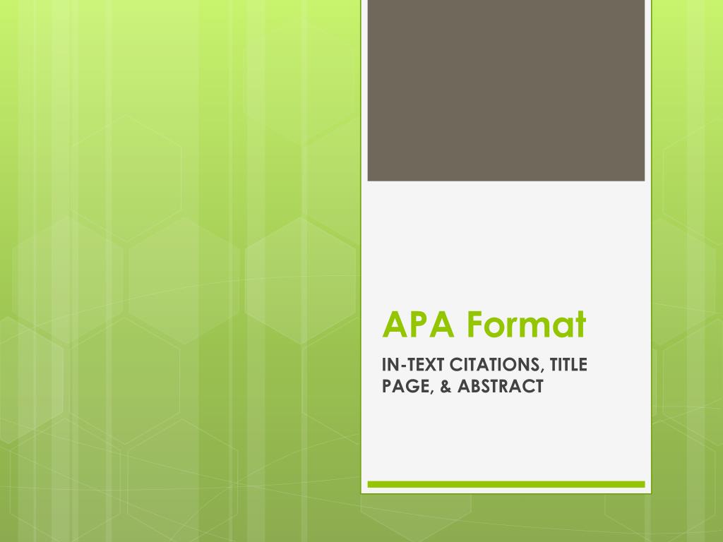 Apa powerpoint store