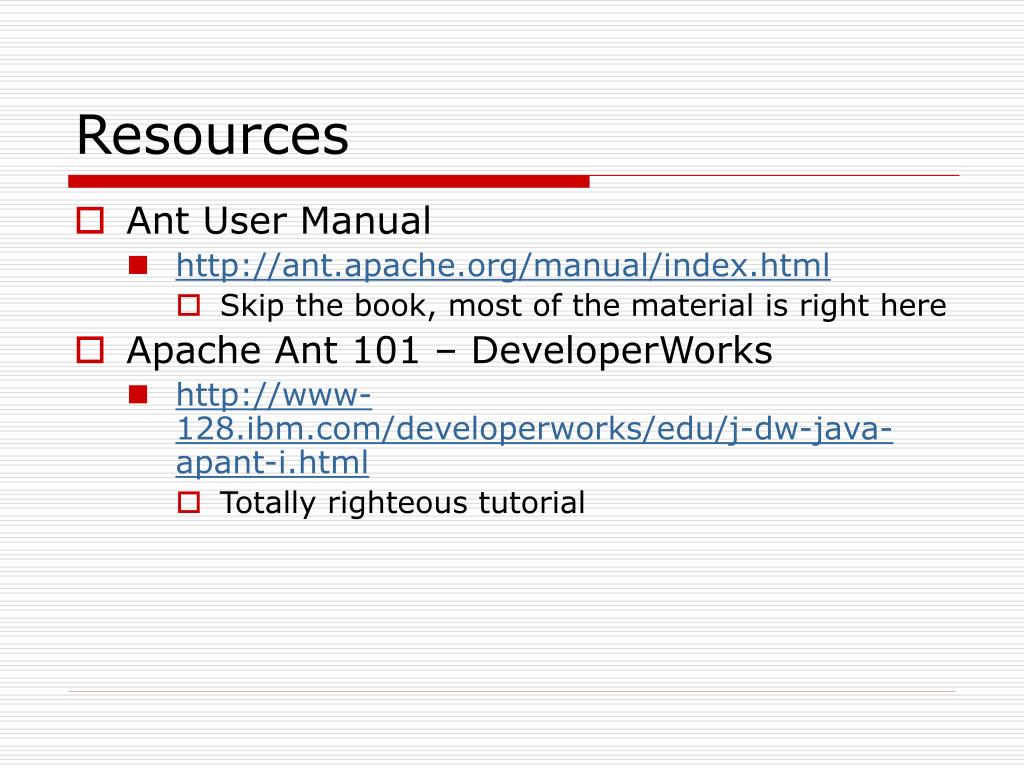 apache ant user manual apache ant user manual
