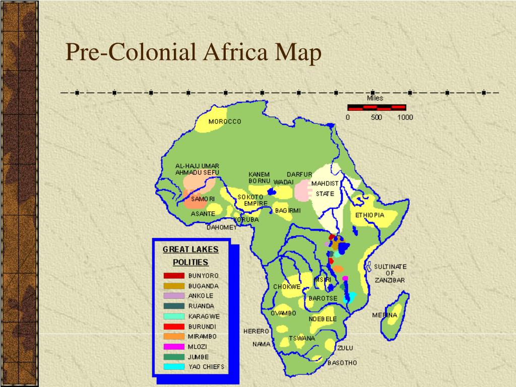 Pre Colonial African Map