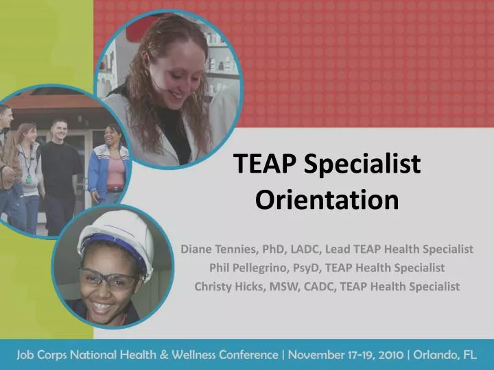 teap specialist orientation n.