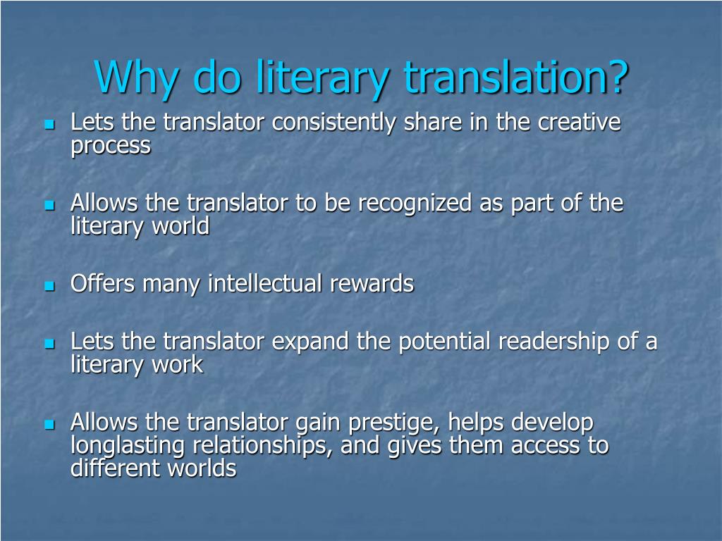literary translation phd